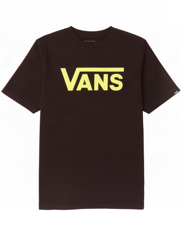 Vans Boys Custom Fit Graphic T-shirt Top 12-13 ετών μεγάλο μαύρο βαμβακερό
