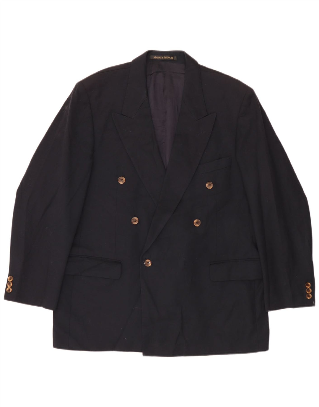 Marks & Spencer Ανδρικό σακάκι με διπλό στήθος UK 44 XL Navy Blue