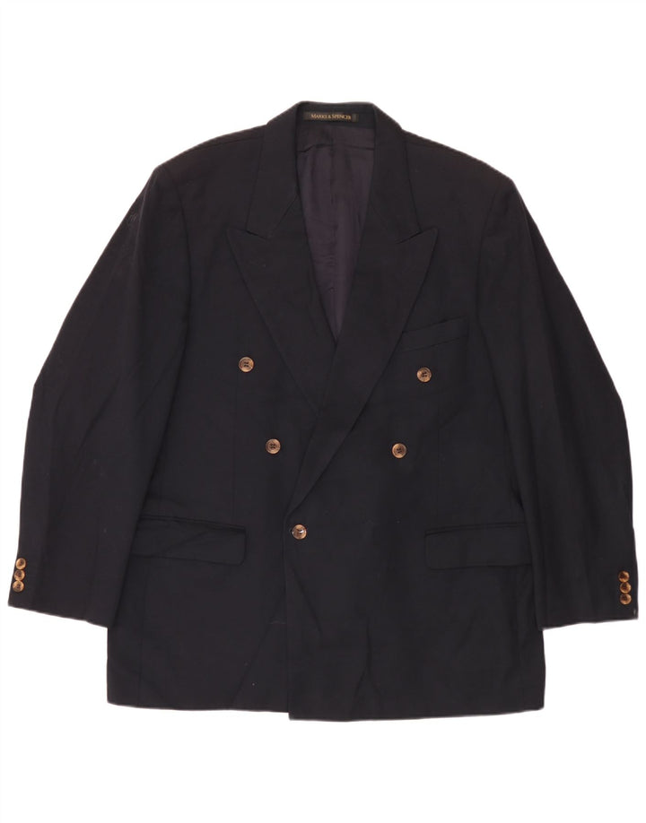 Marks & Spencer Ανδρικό σακάκι με διπλό στήθος UK 44 XL Navy Blue