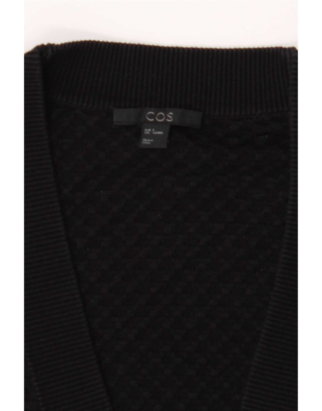 Cos Γυναικεία Ζακέτα Longline UK 10 Small Black