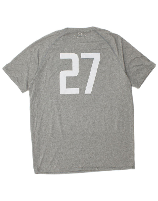 Ανδρικό γραφικό μπλουζάκι UNDER Armour Top Medium Grey Polyester