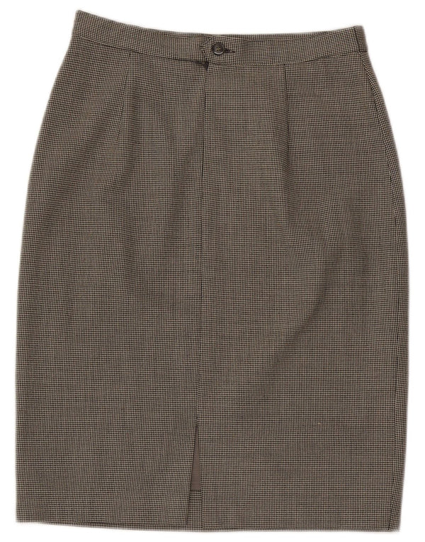 L.Pucci Γυναικεία Pencil Φούστα IT 46 Large W30 Μαύρο Houndstooth Πολυεστέρας