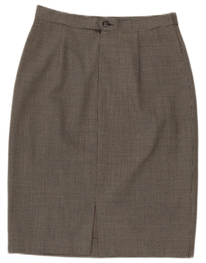 L.Pucci Γυναικεία Pencil Φούστα IT 46 Large W30 Μαύρο Houndstooth Πολυεστέρας