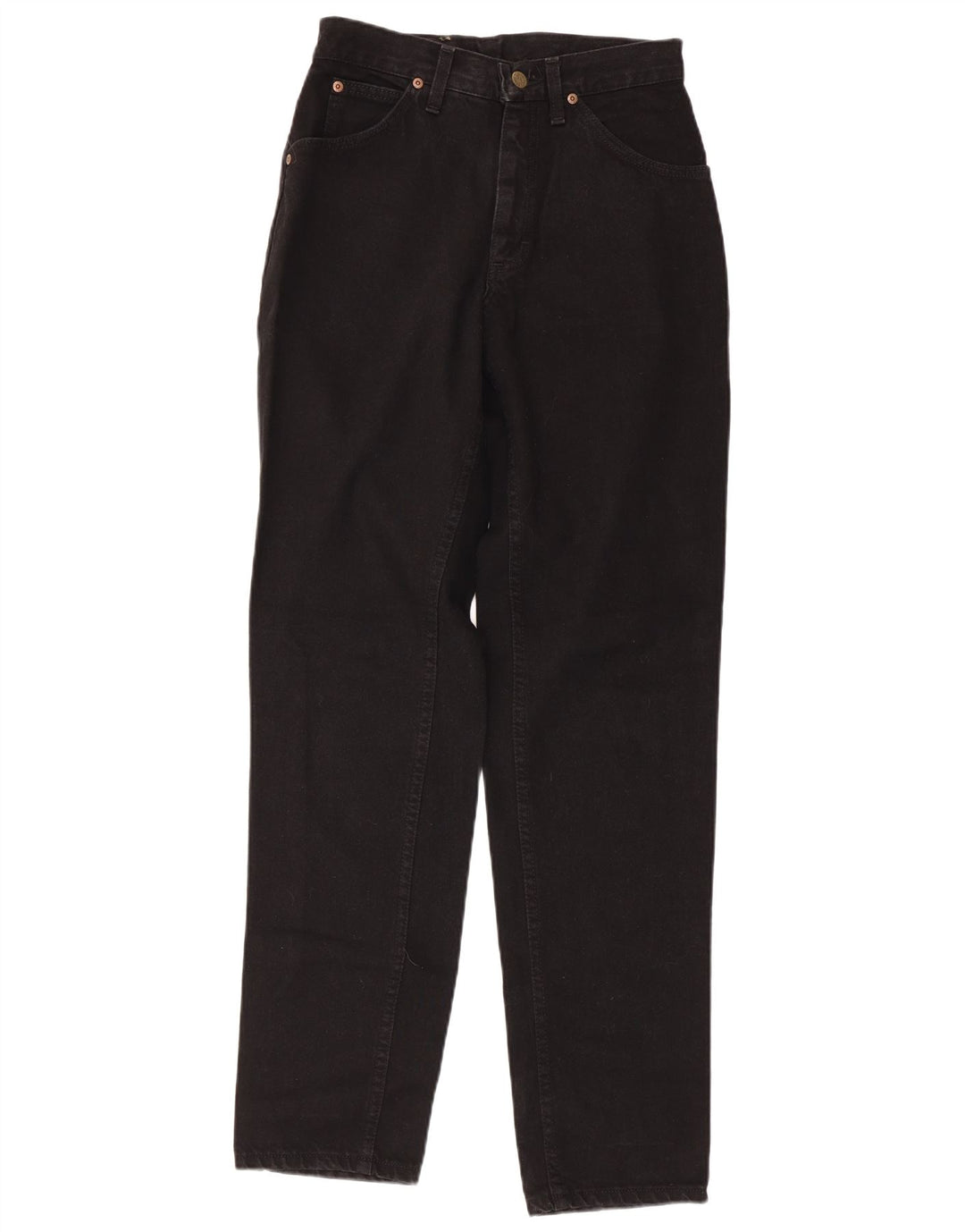 Γυναικείο ψηλόμεσο τζιν LEE κωνικό W28 L33 μαύρο βαμβακερό