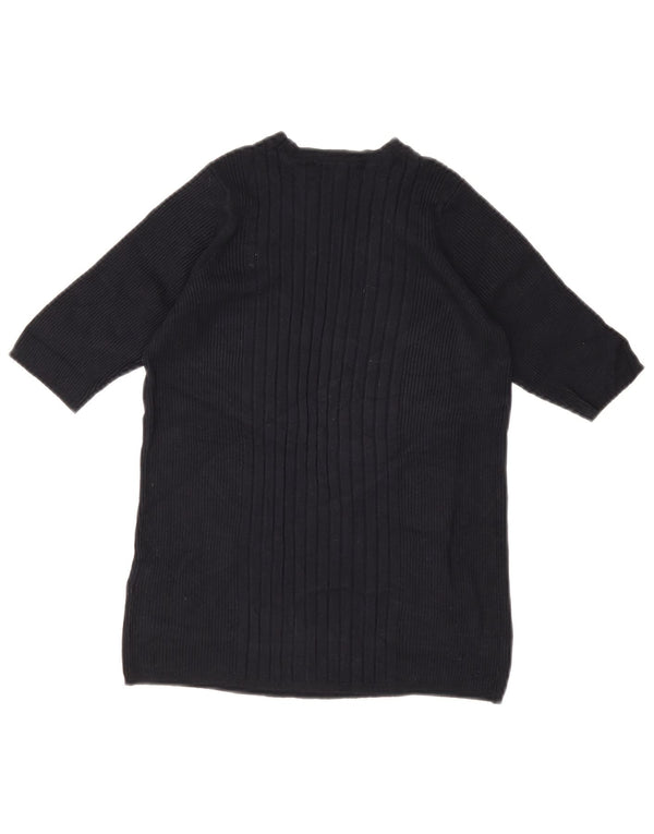 Marks & Spencer Γυναικείο πουλόβερ με λαιμό σκάφος UK 12 Medium Navy Blue