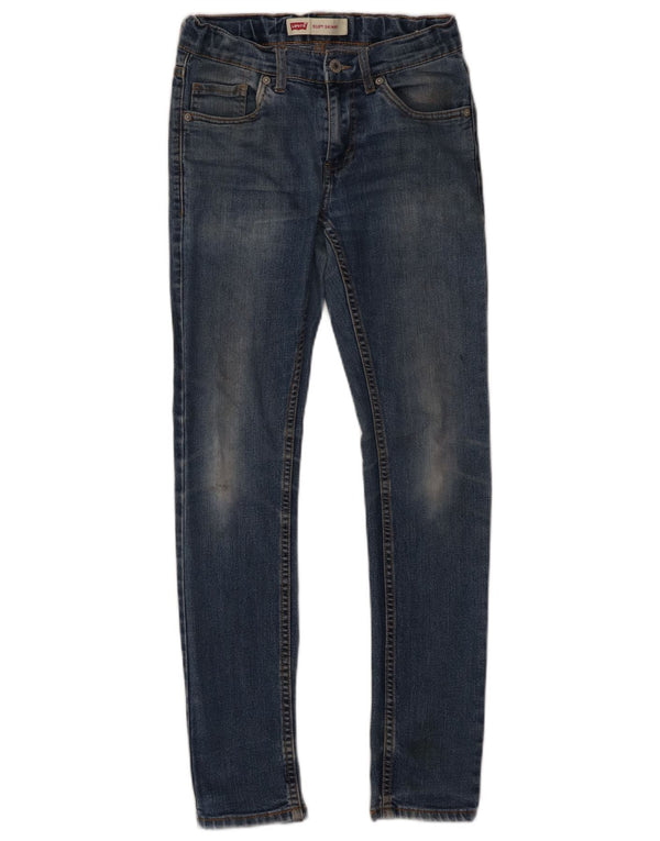 Levi's Boys 510 Skinny Jeans 11-12 ετών W26 L27 Μπλε βαμβακερό