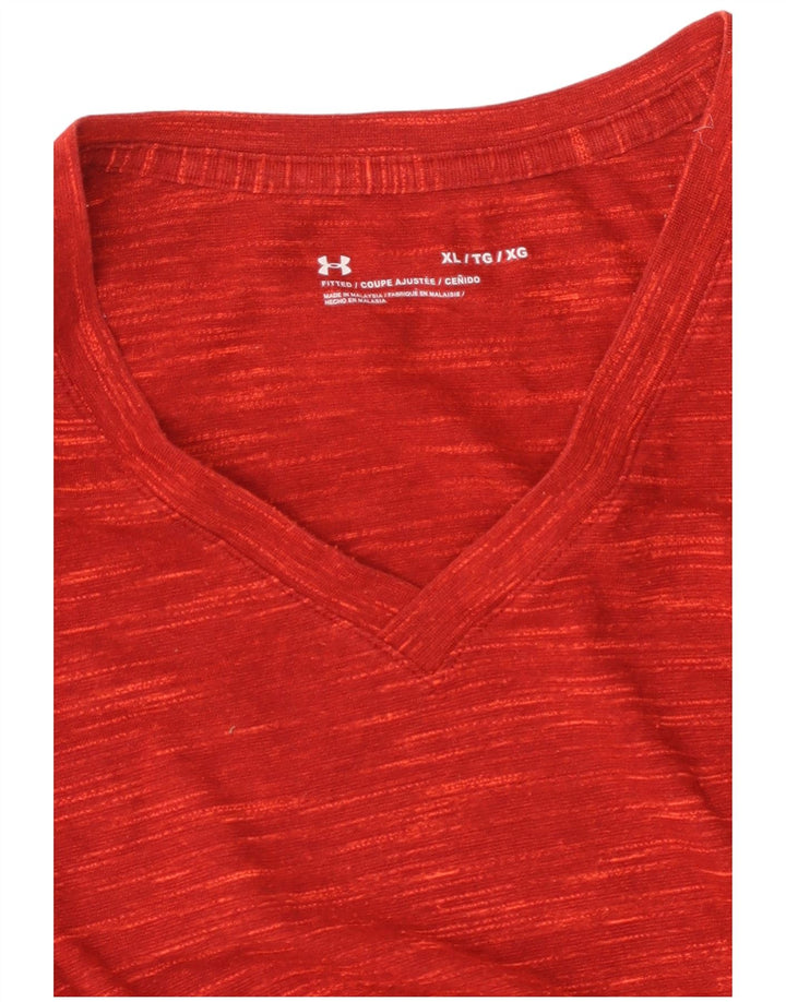 Ανδρικό T-Shirt UNDER Armour Top XL Red Flecked