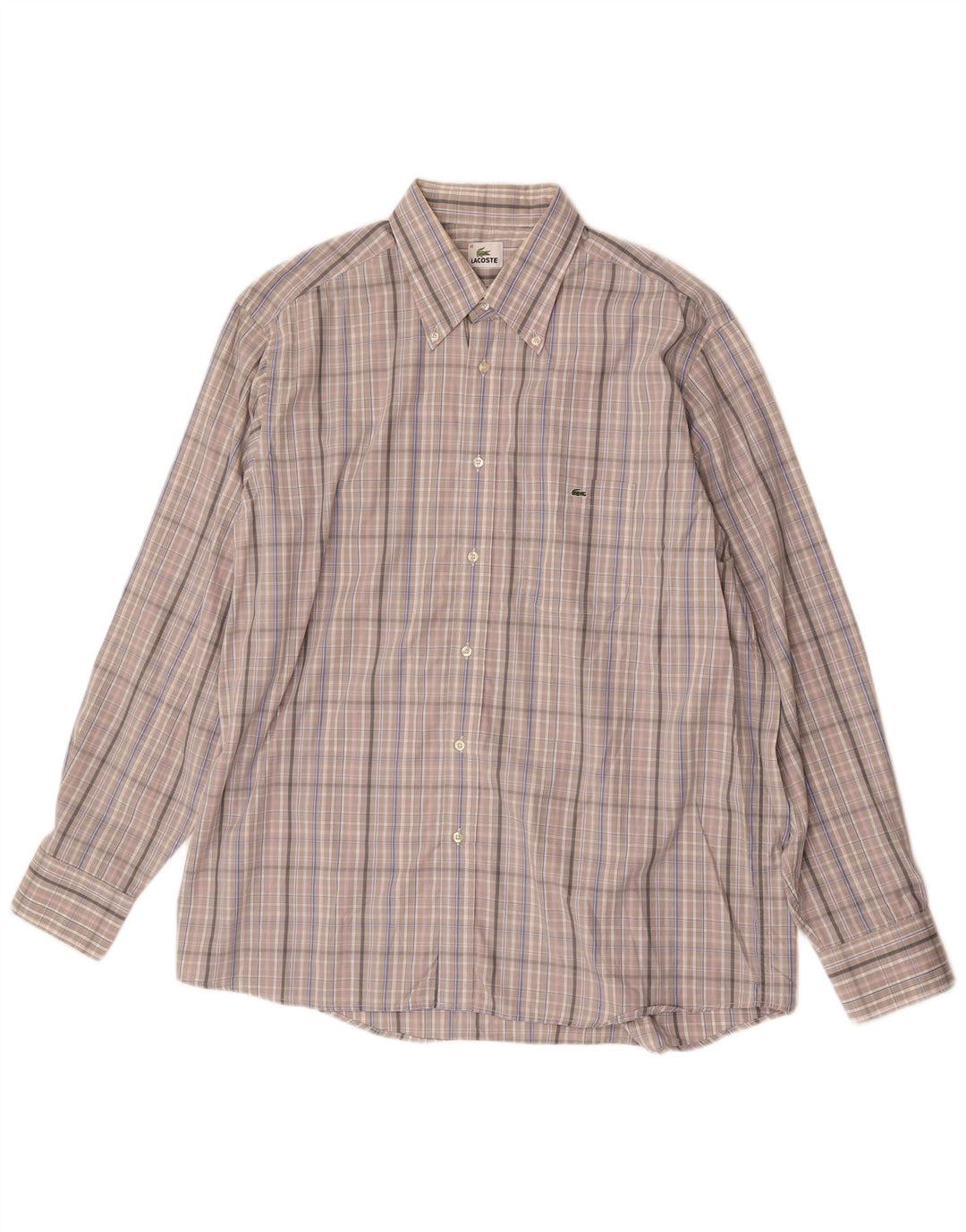 Ανδρικό πουκάμισο Lacoste νούμερο 46 2XL Γκρι βαμβάκι