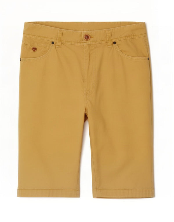 Ανδρικό σορτς Marlboro Classics Casual Medium W30 Κίτρινο βαμβακερό