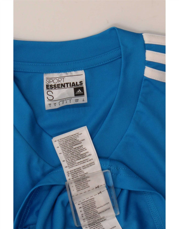 Adidas Ανδρικό T-Shirt Top Small Blue Polyester