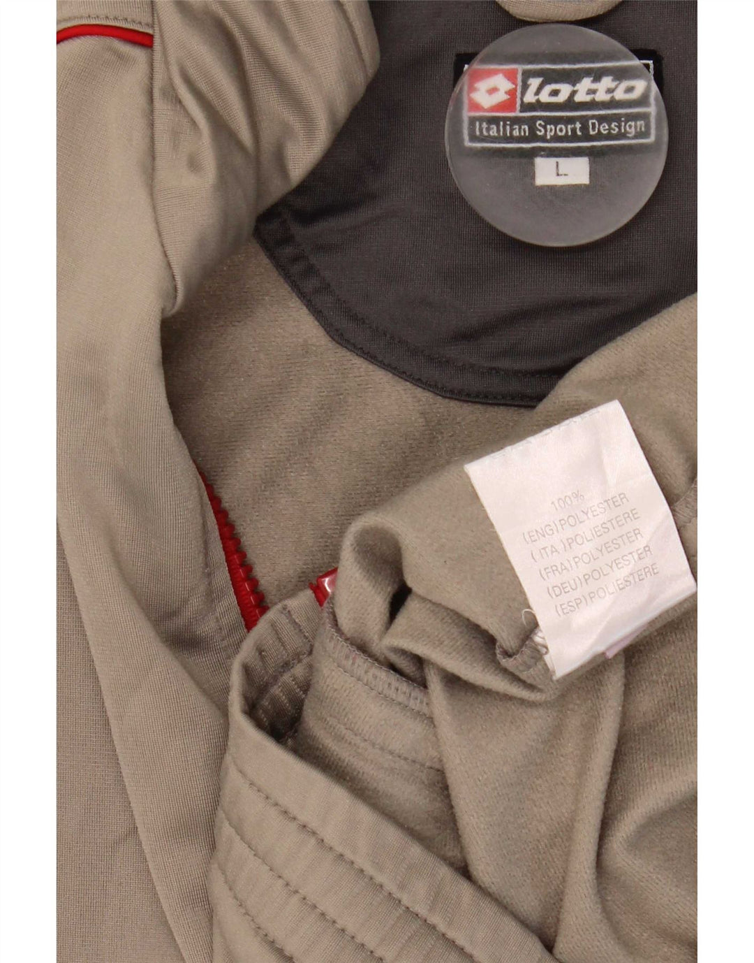 Ανδρική φόρμα Lotto Top Jacket UK 40/42 Large Grey Polyester