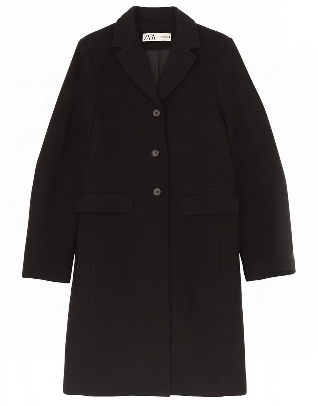 Zara Γυναικείο Πανωφόρι UK 6 XS Μαύρη Βισκόζη