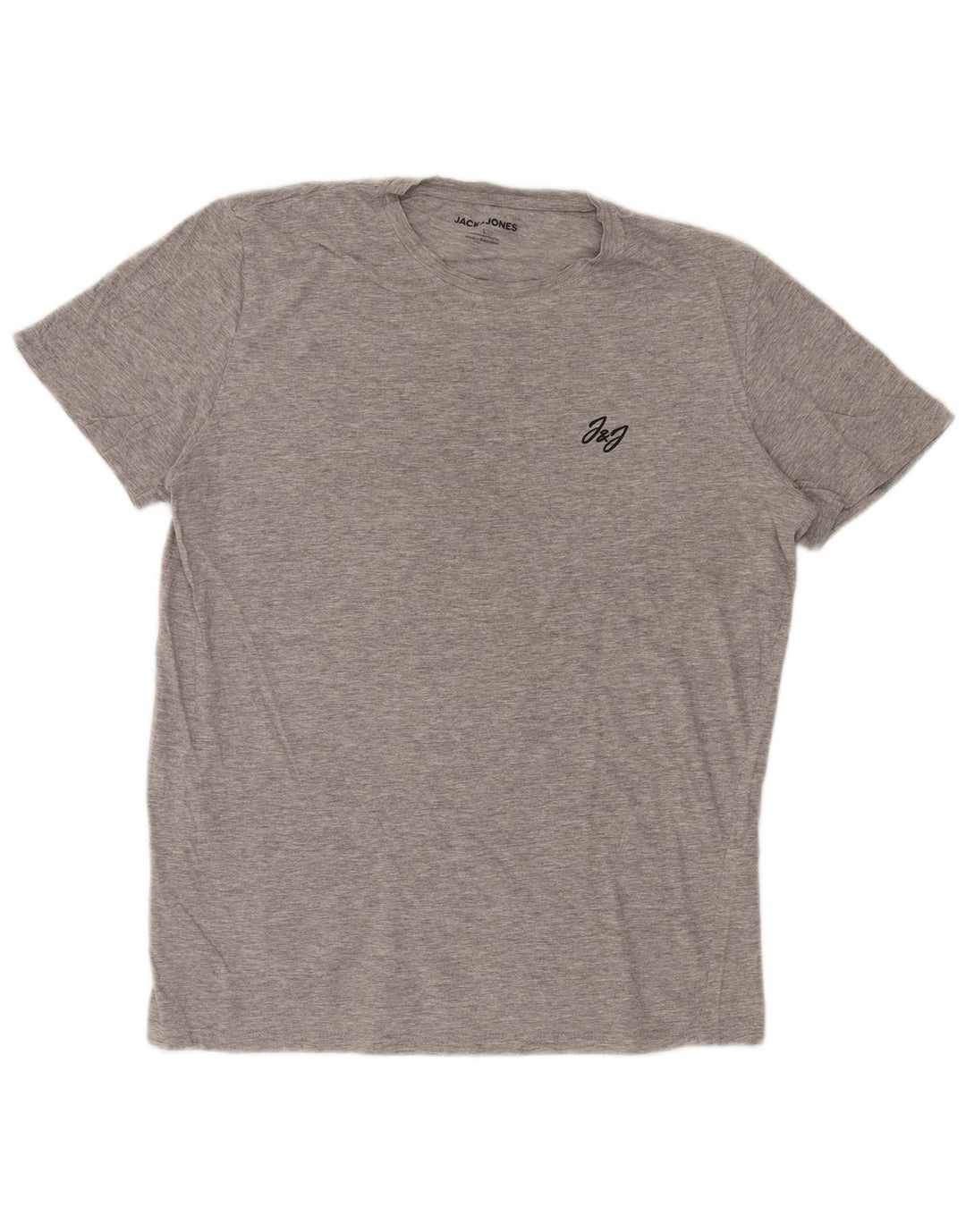 Ανδρικό T-Shirt JACK & JONES Top Large Grey Viscose