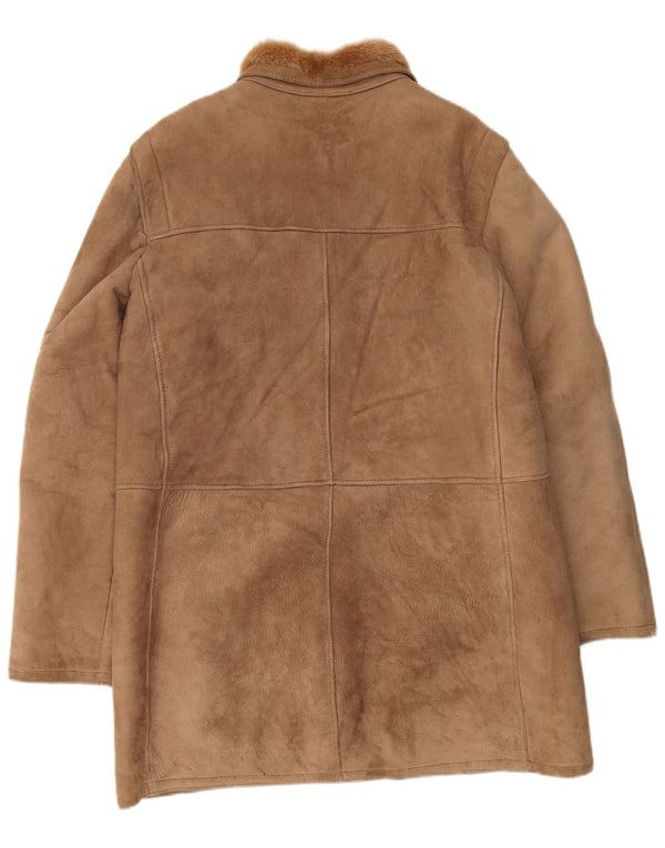 Vintage Ανδρικό Shearling Jacket IT 54 2XL Καφέ