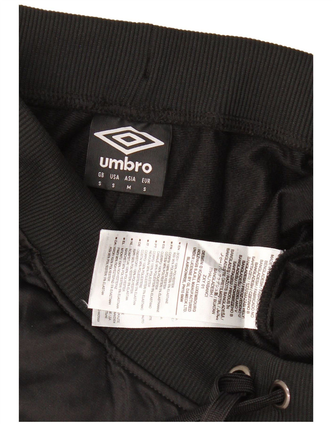 Ανδρική φόρμα Umbro Graphic Παντελόνι Joggers Μικρό Μαύρο Πολυεστέρα