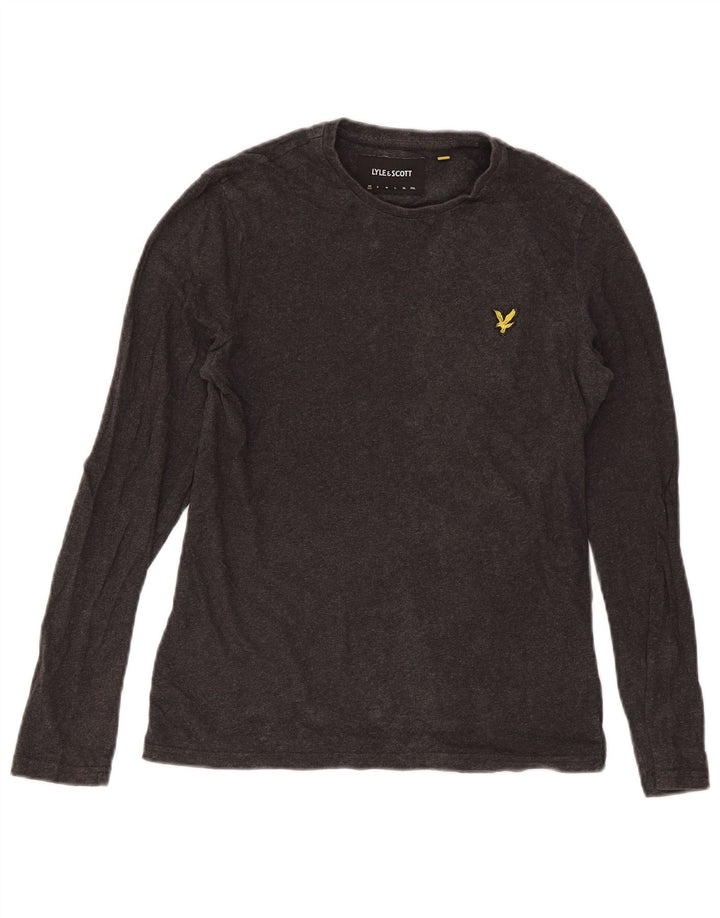 Ανδρικό μπλουζάκι Lyle & Scott Μακρυμάνικο XS Γκρι βαμβακερό