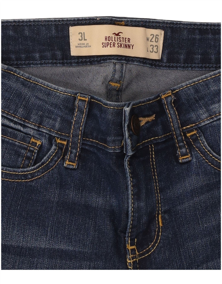 Γυναικείο τζιν Super Skinny HOLLISTER W26 L33 Μπλε βαμβακερό