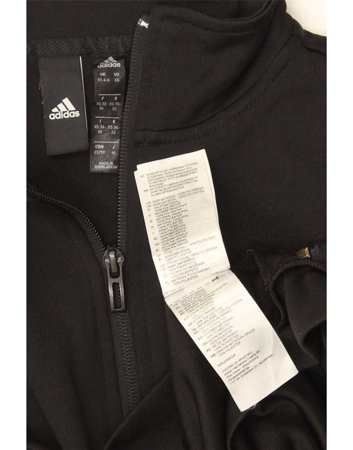 Γυναικεία αθλητική φόρμα Adidas Top Jacket UK 4/6 XS Μαύρο Πολυεστέρας