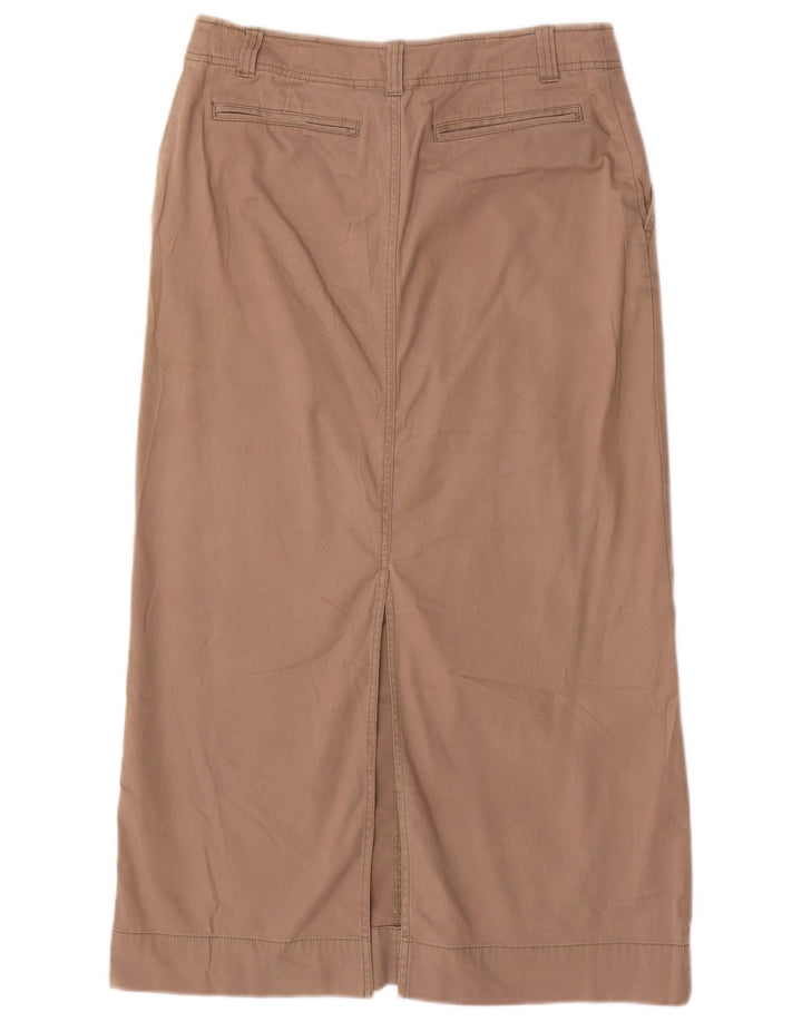 EDDIE BAUER Γυναικεία ίσια φούστα US 8 Medium W30 Γκρι Βαμβακερή