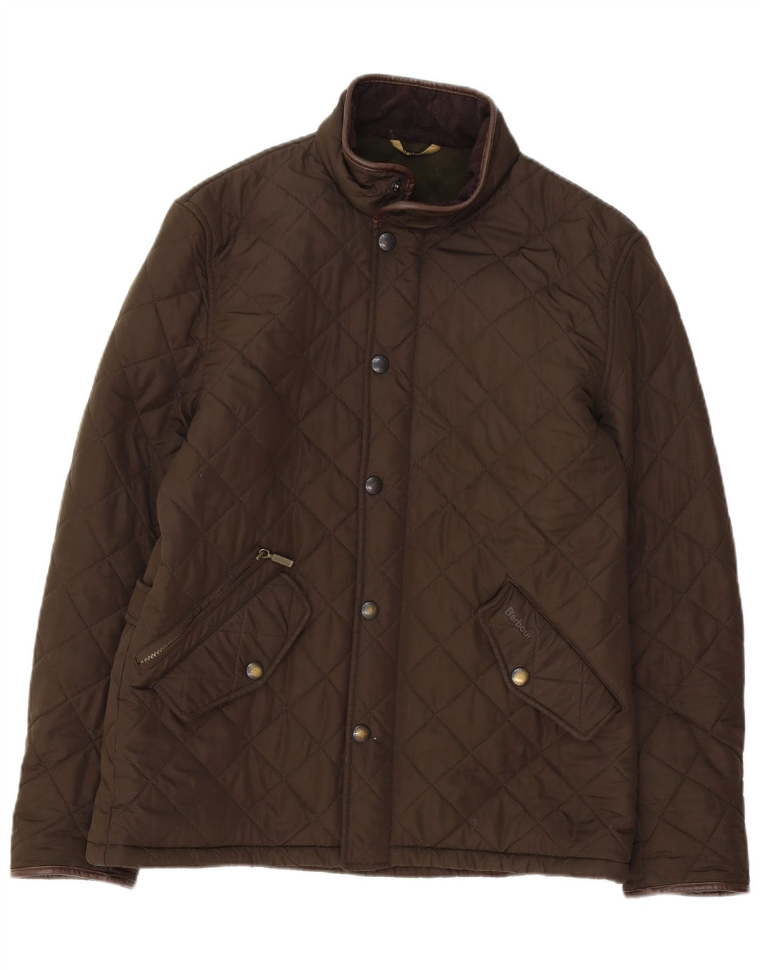 Ανδρικό καπιτονέ μπουφάν Barbour UK 40 Large Brown Πολυεστέρας