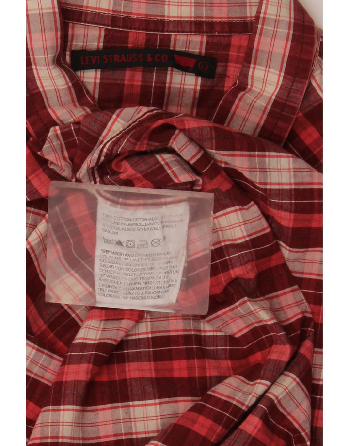 Ανδρικό πουκάμισο Levi's Western, μεγάλο κόκκινο βαμβακερό