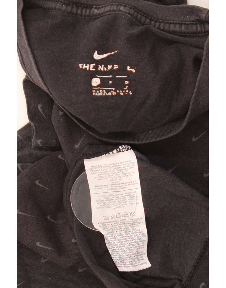 Ανδρικό γραφικό μπλουζάκι Nike, μικρό μαύρο βαμβακερό