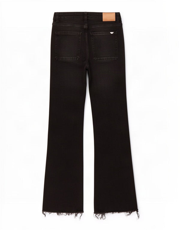 Zara Γυναικείο Τζιν μποτάκι EU 36 XS W26 L26 Μαύρο βαμβακερό