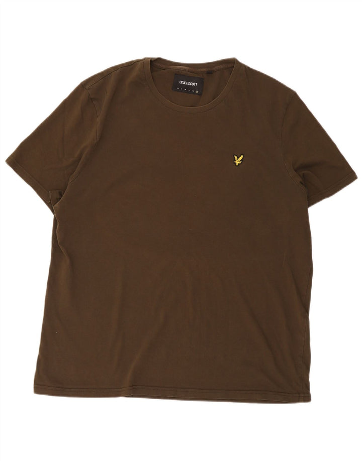 Ανδρικό T-Shirt Lyle & Scott Top 2XL Χακί βαμβακερό