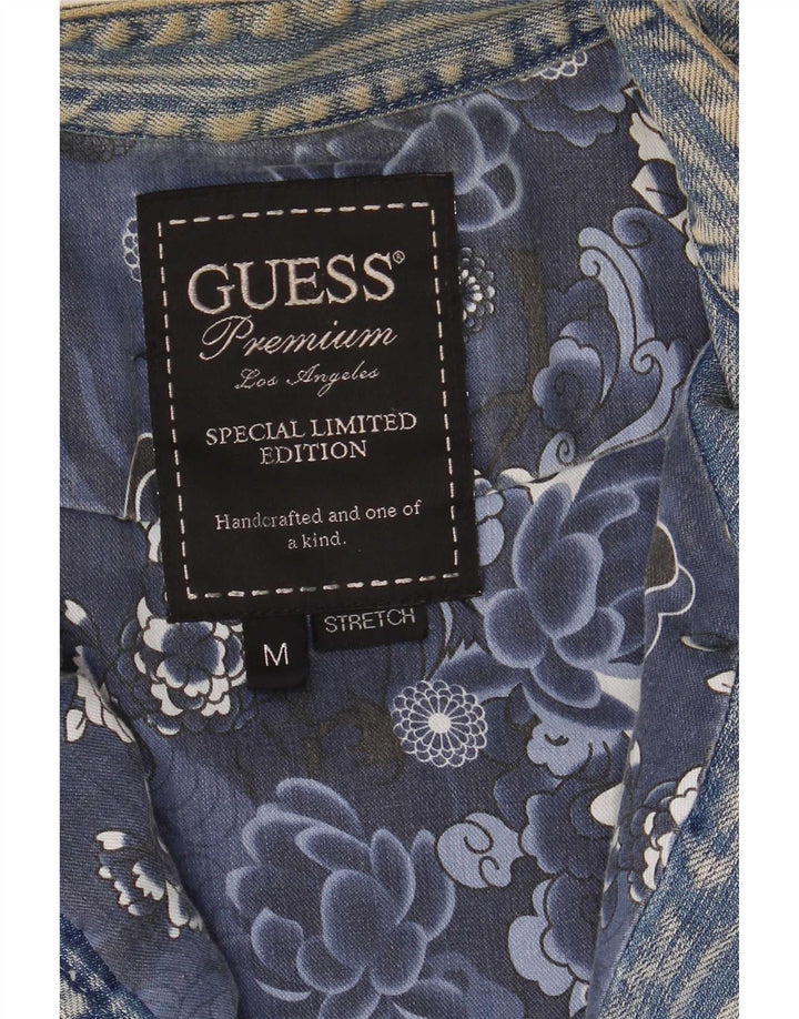 Guess Γυναικείο Τζιν Μπουφάν UK 12 Μεσαίο Μπλε Βαμβακερό