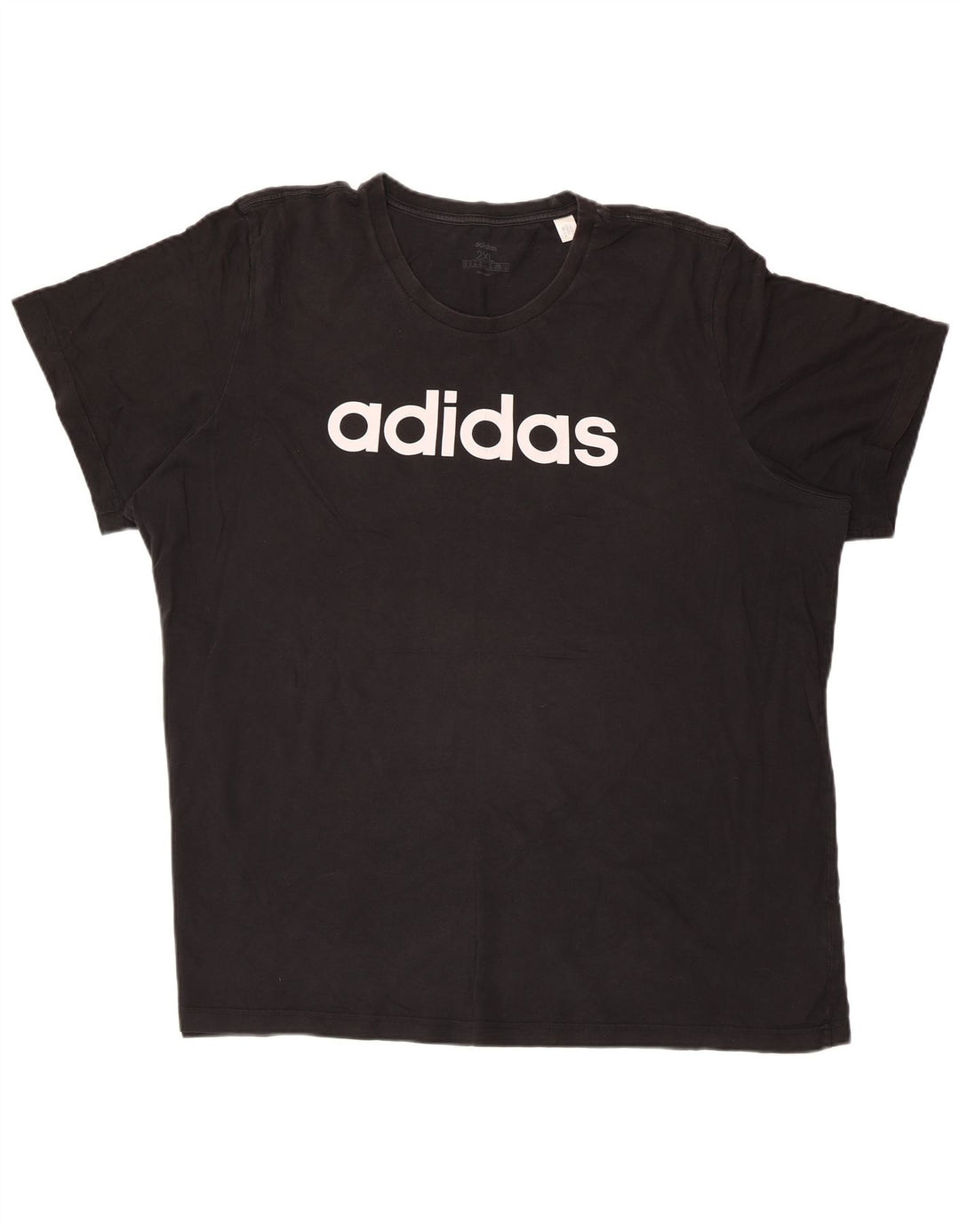 Ανδρικό γραφικό T-Shirt Adidas Top 2XL Μαύρο βαμβακερό