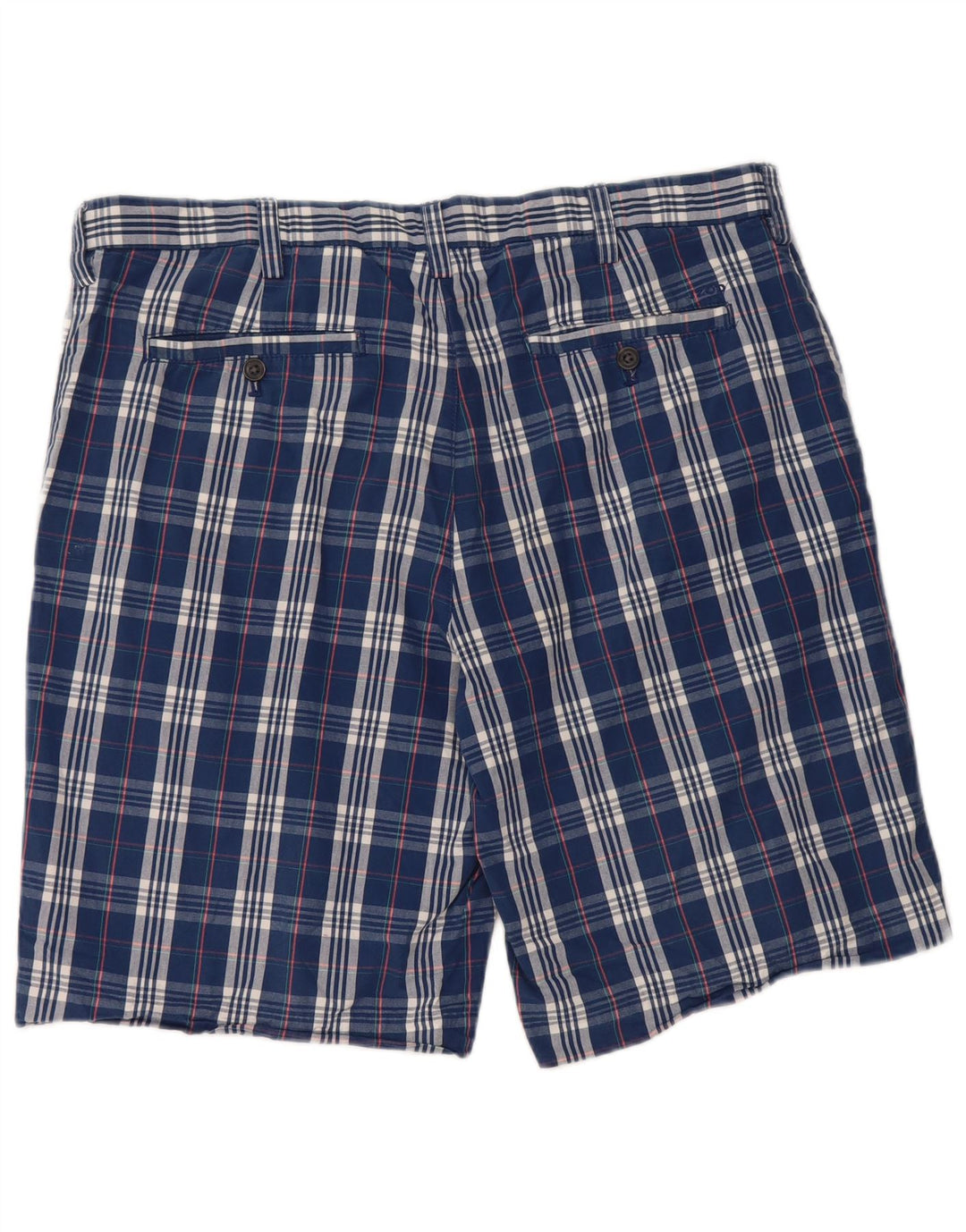 Ανδρικό σορτς Chino IZOD W36 Large Navy Blue Check Βαμβακερό