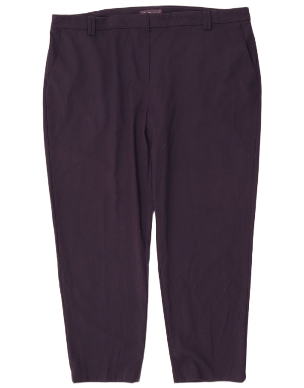 Marks & Spencer Γυναικείο Slim παντελόνι Chino UK 22 3XL W44 L29 Navy Blue