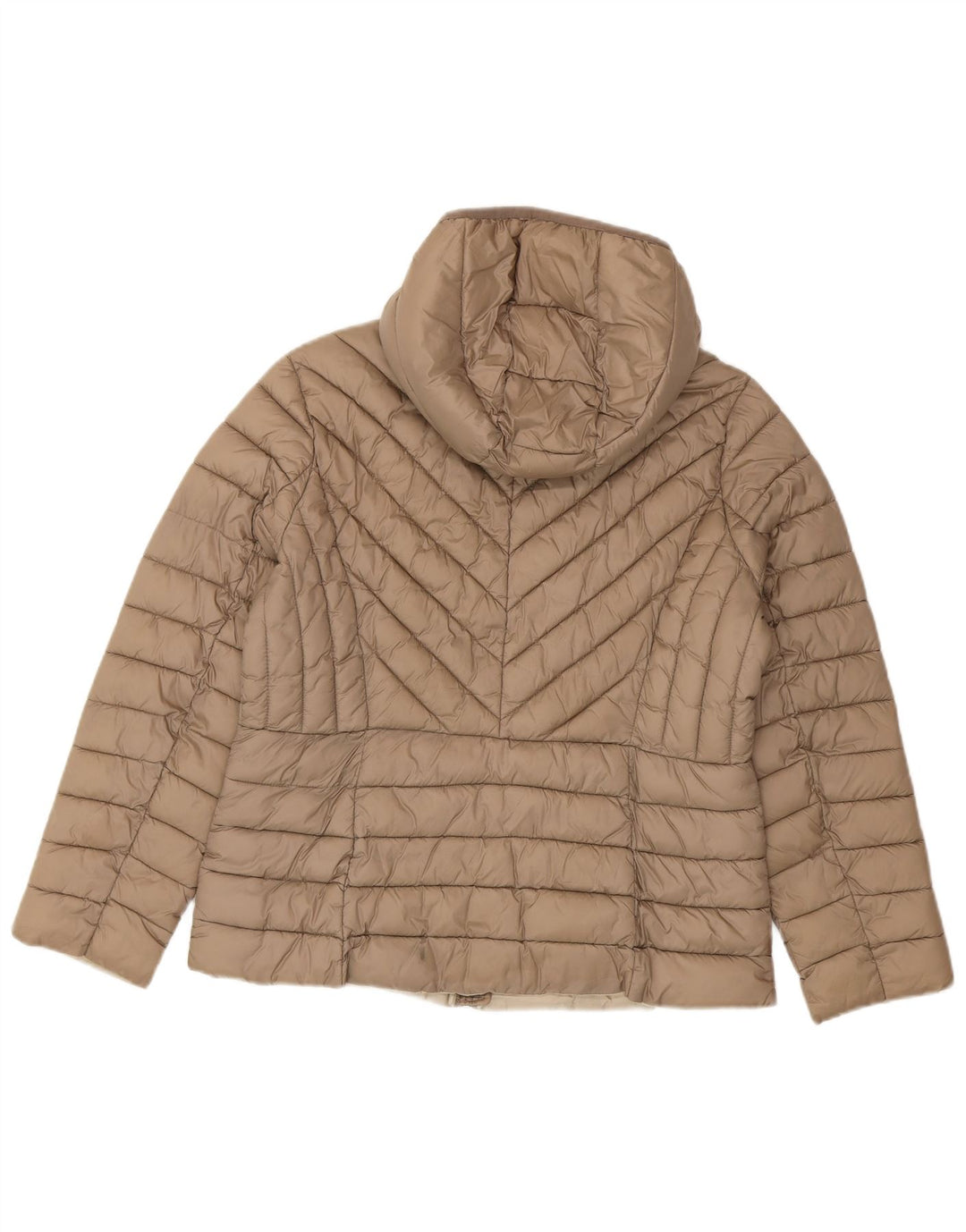 Michael Kors Γυναικείο μπουφάν με κουκούλα UK 16 Large Brown Nylon