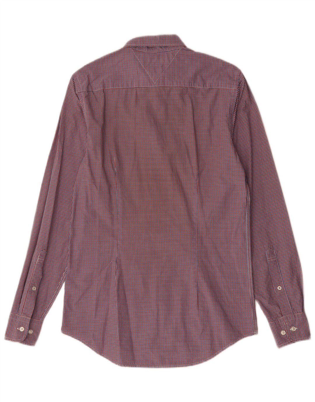 Ανδρικό πουκάμισο Tommy Hilfiger Slim Fit Μικρό κόκκινο βαμβακερό Gingham