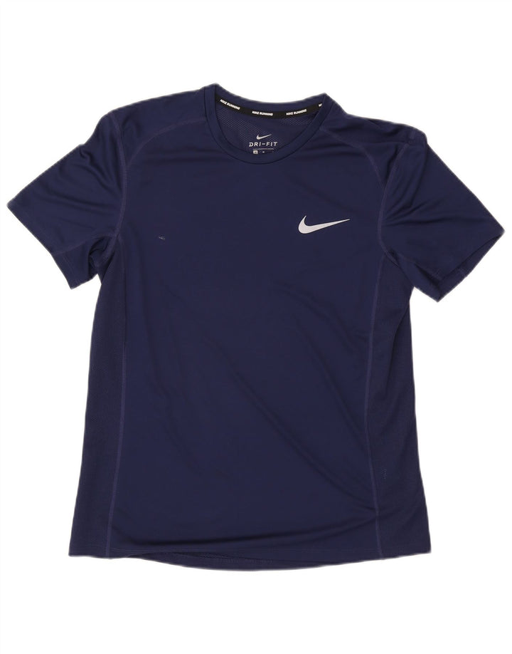 Ανδρικό T-shirt Nike Dri Fit Μπλουζάκι μεσαίο μπλε ναυτικό