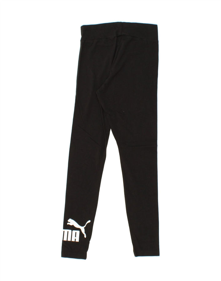 PUMA Womens Graphic Leggings UK 10 Small  Black Vintage Puma and Second-Hand Puma from Messina Hembry 