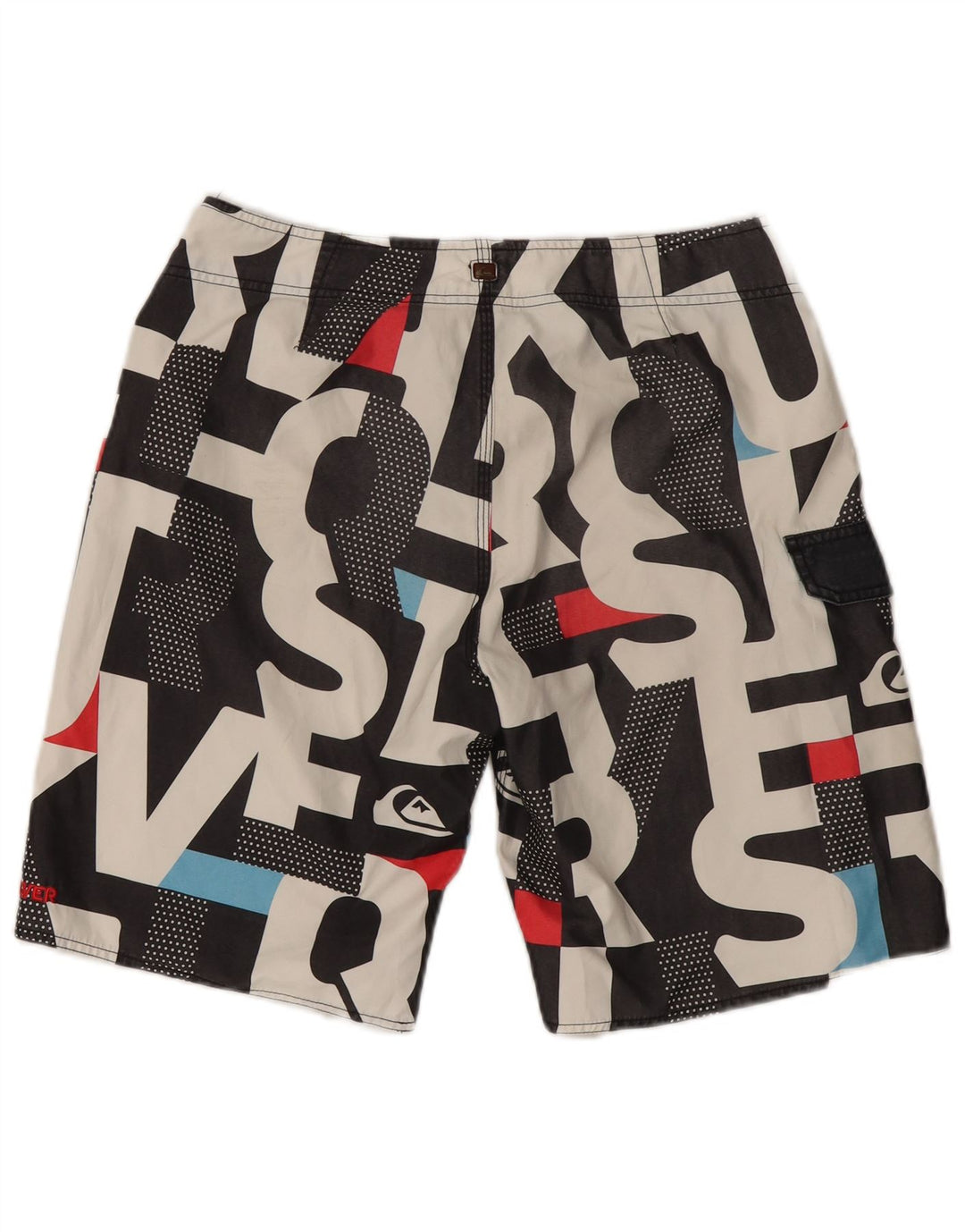 Ανδρικό γραφικό σορτς κολύμβησης Quiksilver, μεσαίο μαύρο πολυεστέρα