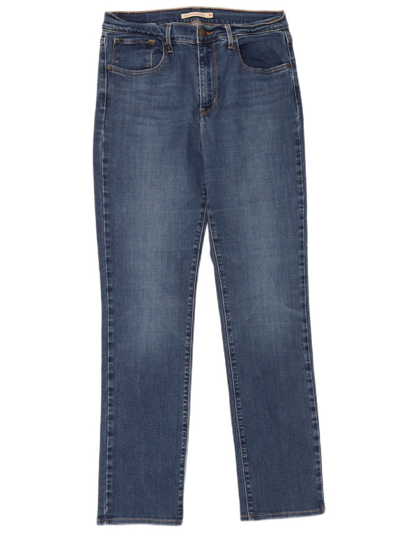 Γυναικείο τζιν Levi's 724 ψηλό ίσιο W30 L32 Μπλε βαμβακερό