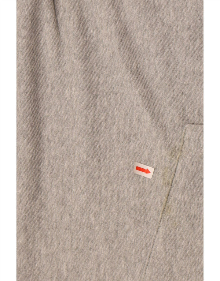 Ανδρικό μπλουζάκι με κουκούλα Nike Dri Fit, μεσαίο γκρι βαμβακερό