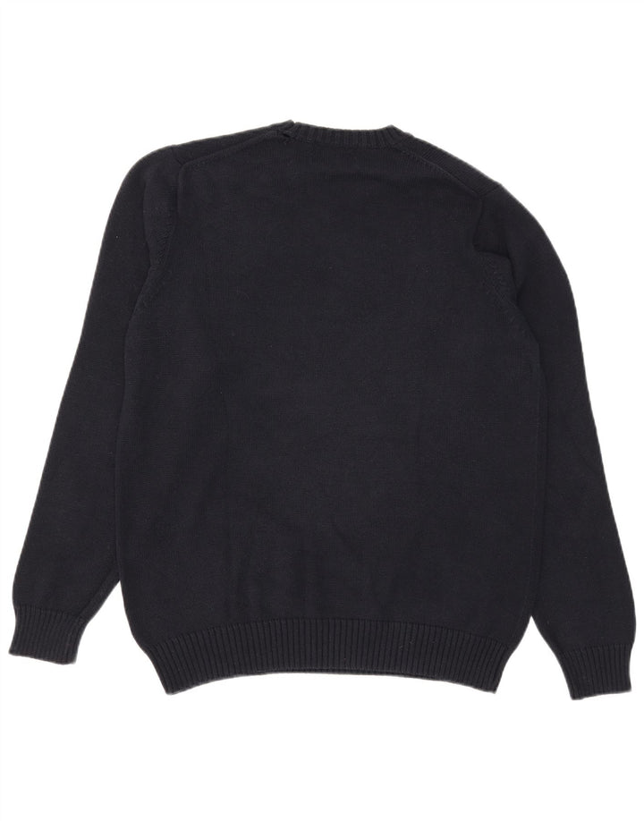Marks & Spencer Ανδρικό μπλε πουλόβερ με λαιμόκοψη Harbor Crew Small Navy Blue