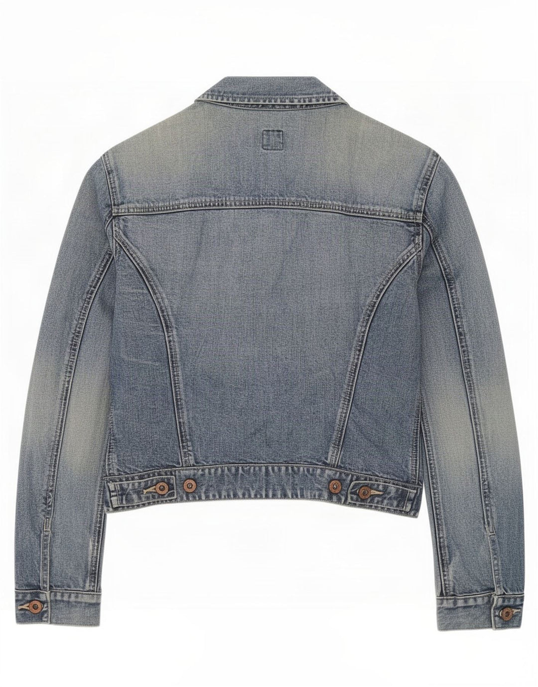 Γυναικείο τζιν μπουφάν Gap Crop UK 10 Small Blue Cotton