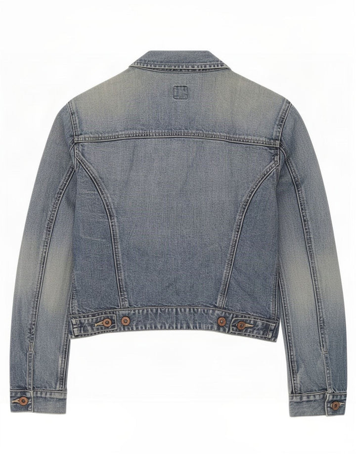 Γυναικείο τζιν μπουφάν Gap Crop UK 10 Small Blue Cotton