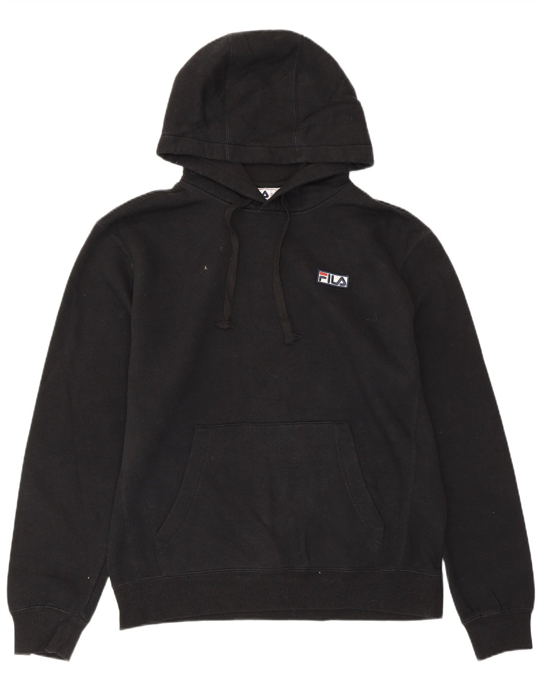 FILA Mens Hoodie Jumper Medium Black Cotton
