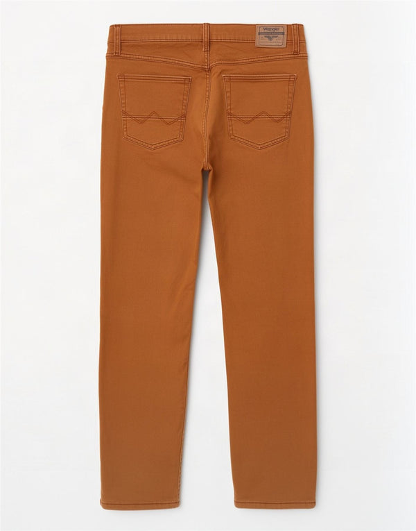 Ανδρικό ίσιο casual παντελόνι Wrangler W33 L30 Καφέ Βαμβακερό