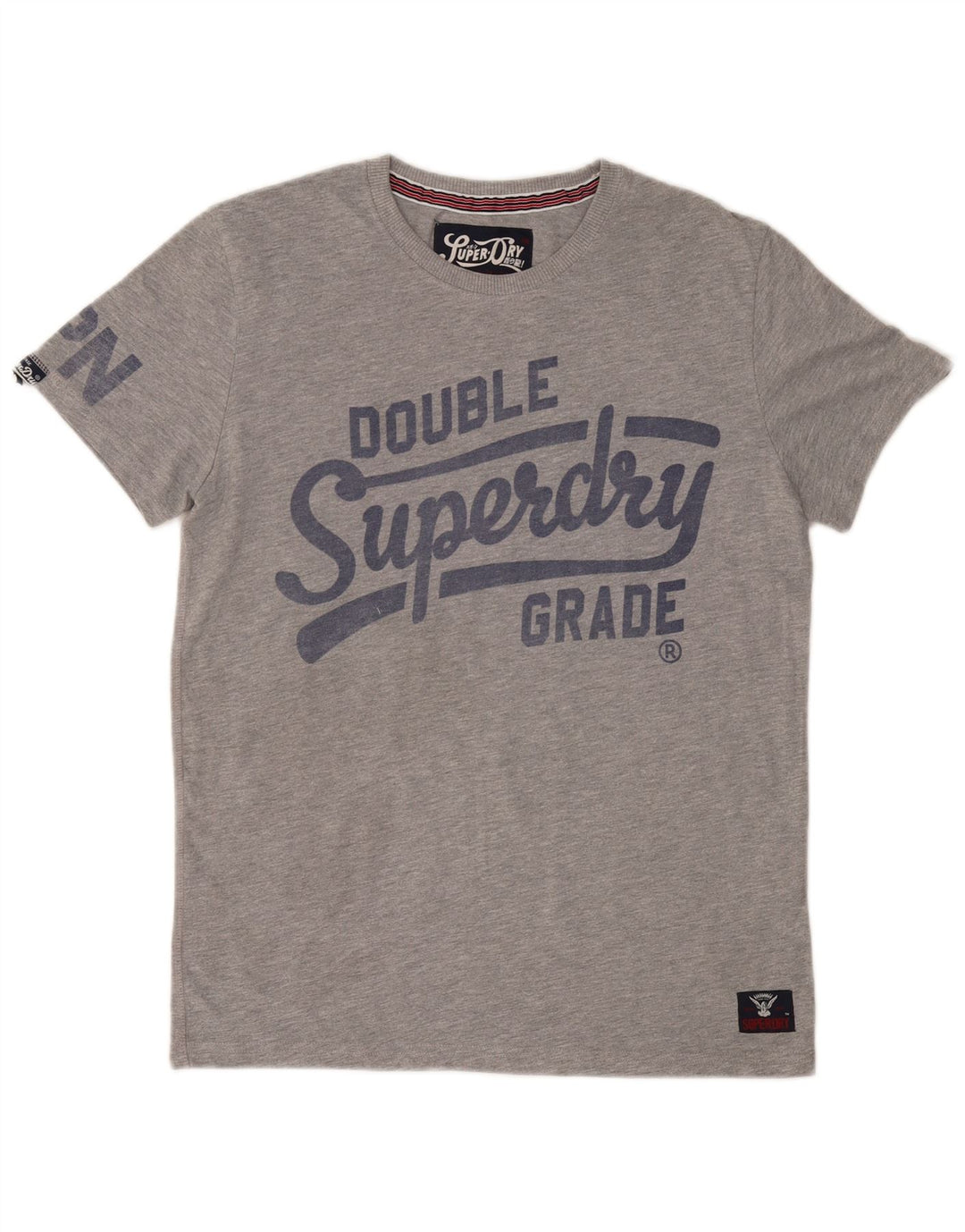 Ανδρικό γραφικό μπλουζάκι SUPERDRY Top Medium Grey Polyester