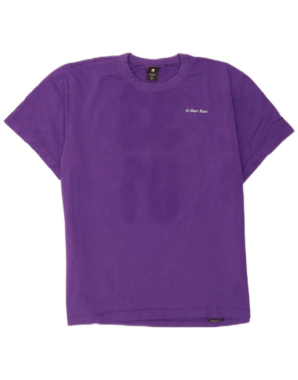 Ανδρικό γραφικό T-Shirt G-Star Top XL Μωβ βαμβακερό
