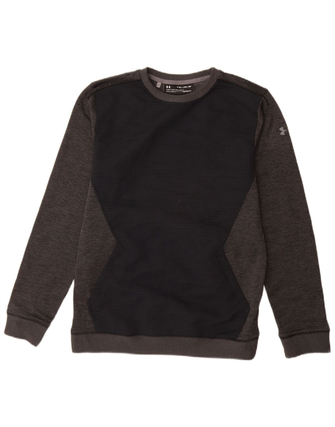 UNDER Armour Boys Cold Gear Φούτερ Jumper 13-14 ετών XL Γκρι