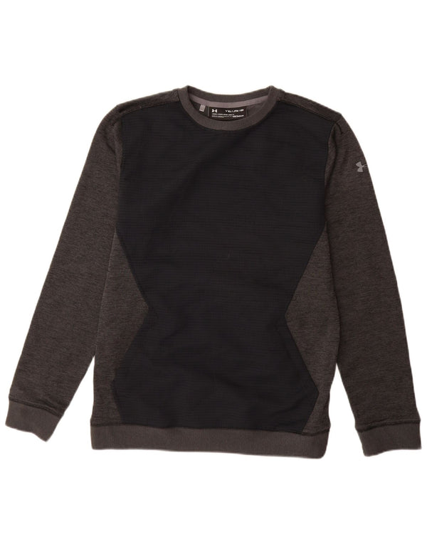 UNDER Armour Boys Cold Gear Φούτερ Jumper 13-14 ετών XL Γκρι