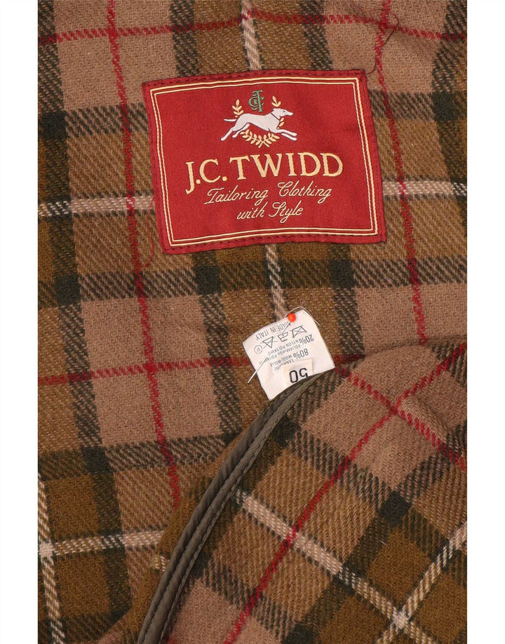 J. C. Twidd Ανδρικό παλτό Duffle με κουκούλα IT 50 Large Khaki Wool