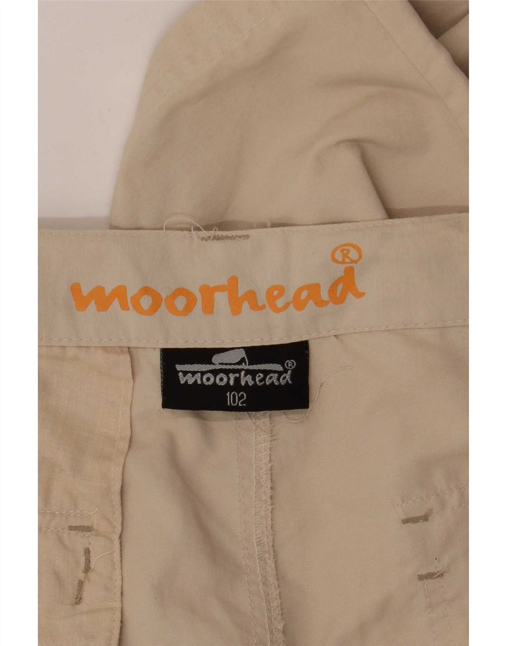 Moorhead Ανδρικό ίσιο παντελόνι Cargo W34 L34 Beige Polyamide